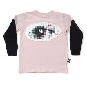 NWT Nununu Eye Patch T-Shirt Girls Boys, 6-7